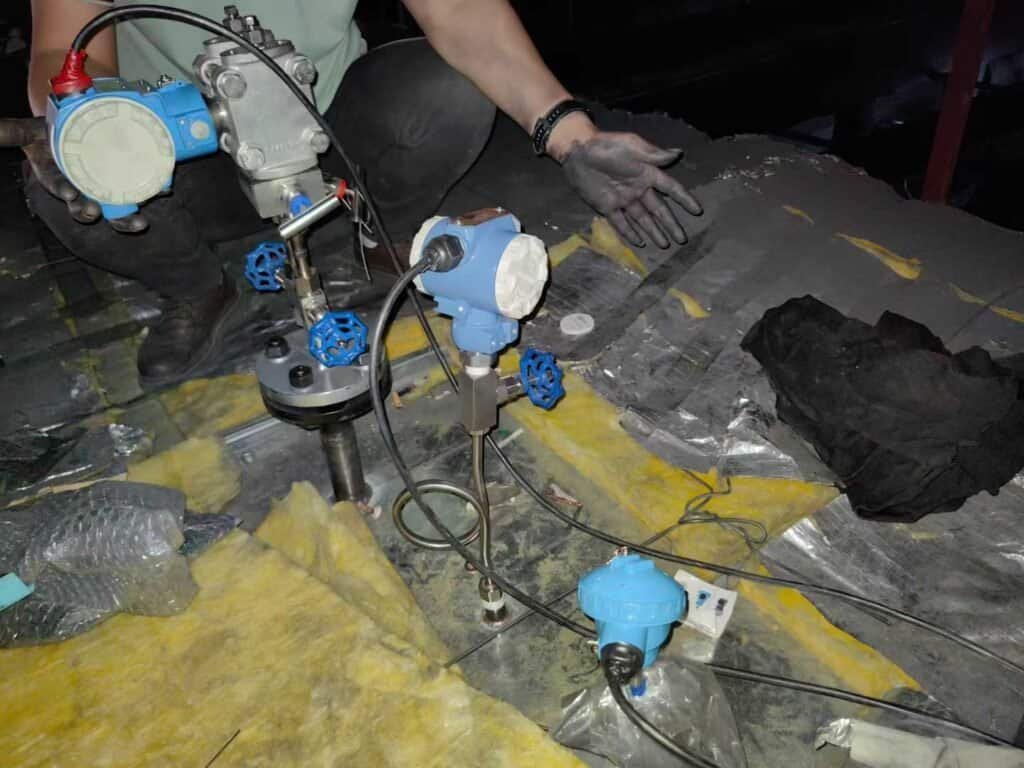 Industrial Temperature Sensor Installation