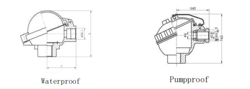 Assembled Thermocouples junction box type