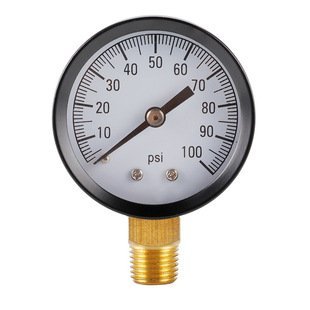 Industrial pressure gauge dial reading PSI — example of a gauge-pressure (PSIG) instrument that self-zeros to local atmosphere